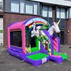 Springkussen Mini Unicorn met Glijbaan