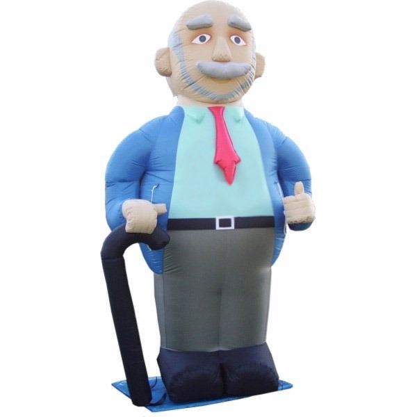 Abraham met stok