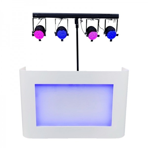 DJ Booth met PAR Verlichting DJ Booth met PAR Verlichting