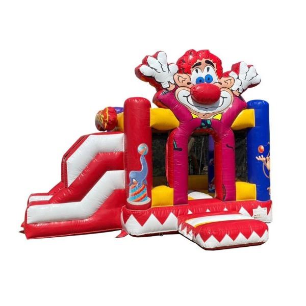 Springkussen Mini Clown Met Glijbaan Springkussen Mini Clown Met Glijbaan